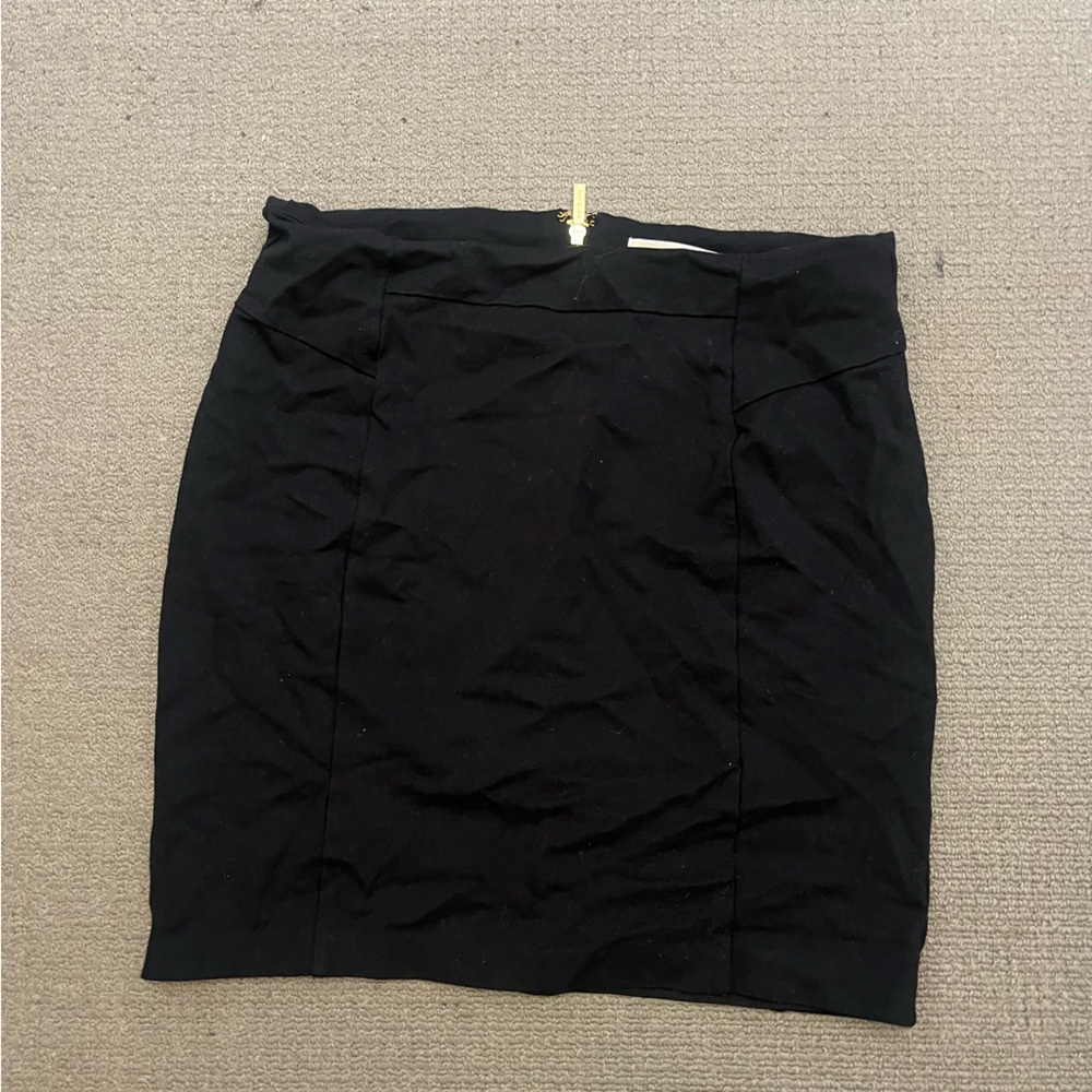 Michael Kors Black Skirt with Gold Zipper